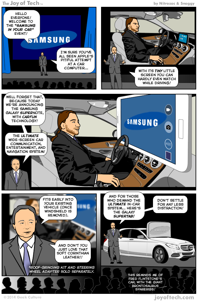 Samsung's in-car system!