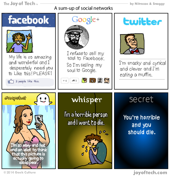 A sum-up of social networks