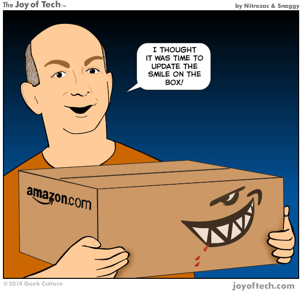 Amazon's new smile-on-the-box!