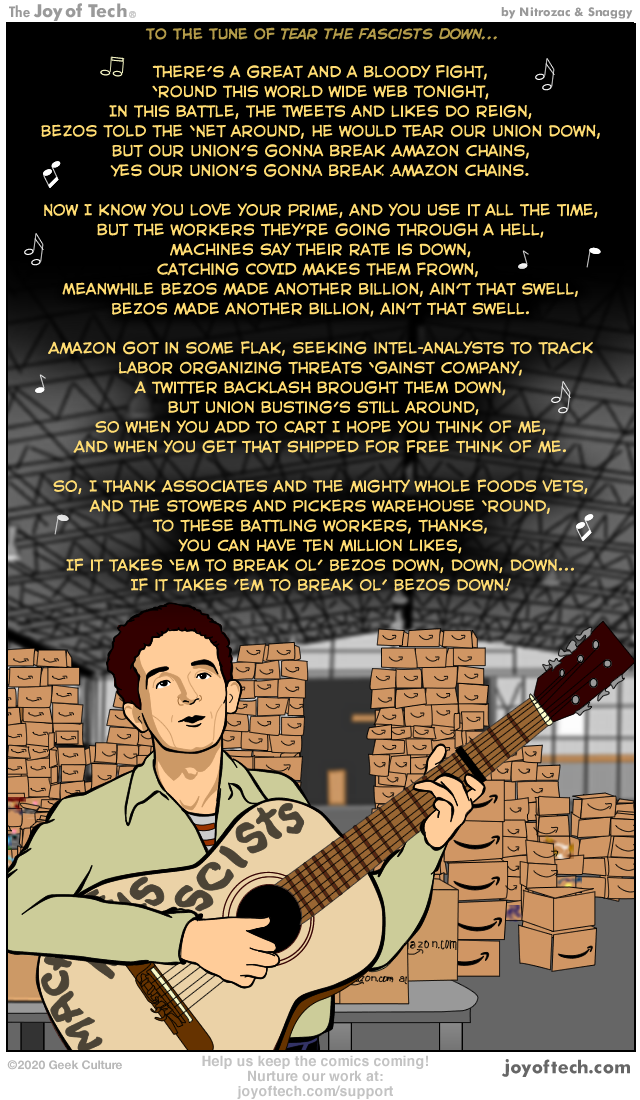 Woody Guthrie sings at Amazon