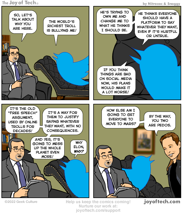 Twitter sees a shrink.