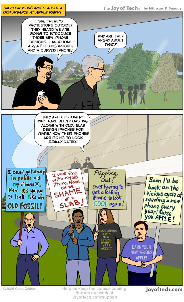 Protest Group Against New iPhone Designs